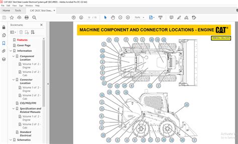 cat 262c skid steer service manual|cat 262d operator's manual.